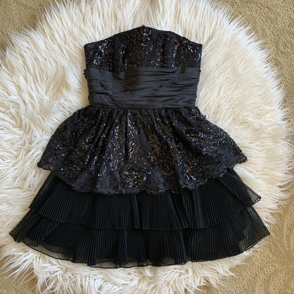 Betsey Johnson black sequin dress